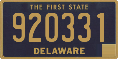 DE license plate 920331