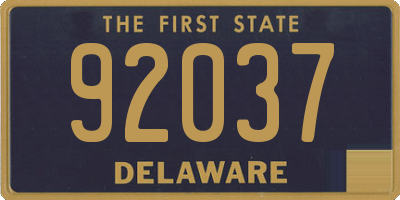 DE license plate 92037