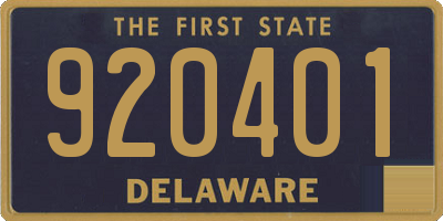 DE license plate 920401