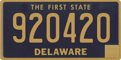 DE license plate 920420