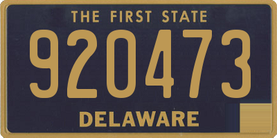 DE license plate 920473