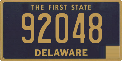 DE license plate 92048