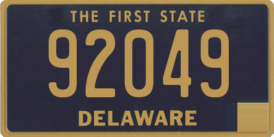 DE license plate 92049
