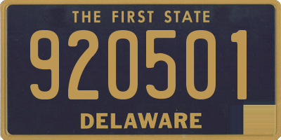 DE license plate 920501
