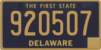 DE license plate 920507