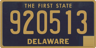 DE license plate 920513
