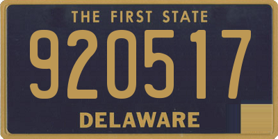 DE license plate 920517