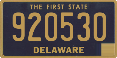 DE license plate 920530