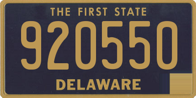 DE license plate 920550