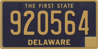 DE license plate 920564