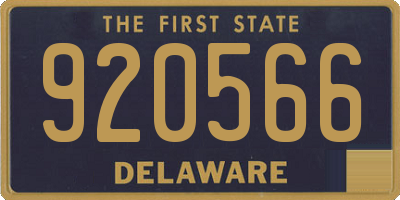 DE license plate 920566