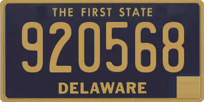 DE license plate 920568