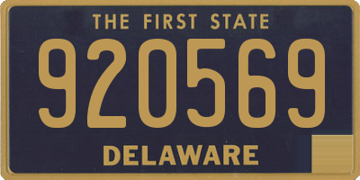 DE license plate 920569