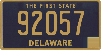 DE license plate 92057