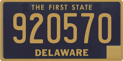 DE license plate 920570