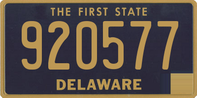 DE license plate 920577