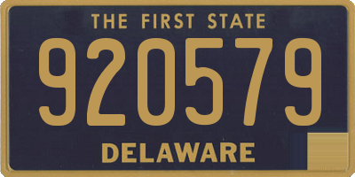 DE license plate 920579