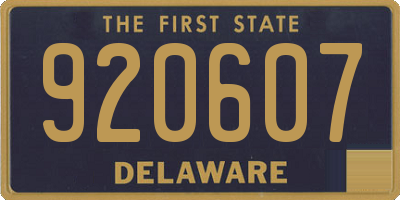 DE license plate 920607