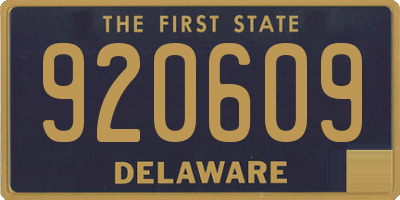 DE license plate 920609
