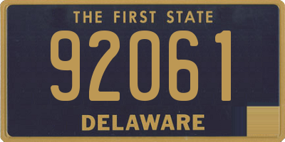DE license plate 92061