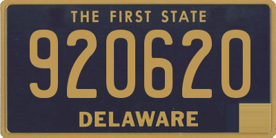DE license plate 920620