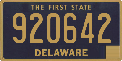DE license plate 920642