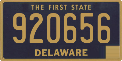 DE license plate 920656