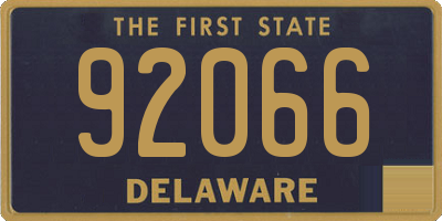 DE license plate 92066