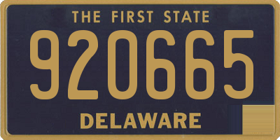 DE license plate 920665