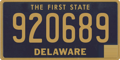 DE license plate 920689