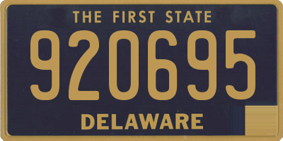 DE license plate 920695