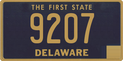 DE license plate 9207