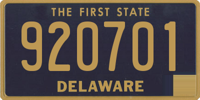 DE license plate 920701