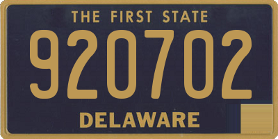 DE license plate 920702