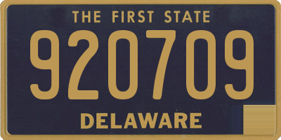 DE license plate 920709