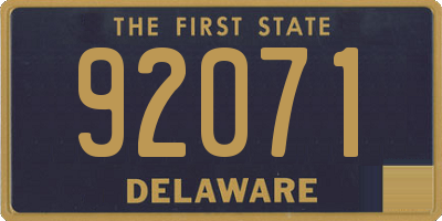 DE license plate 92071