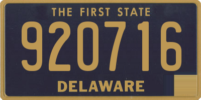 DE license plate 920716