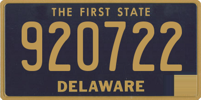 DE license plate 920722