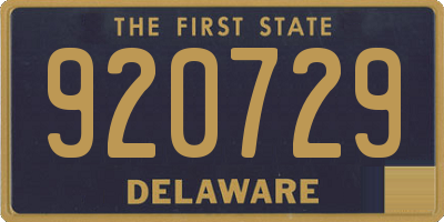 DE license plate 920729