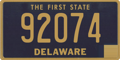 DE license plate 92074