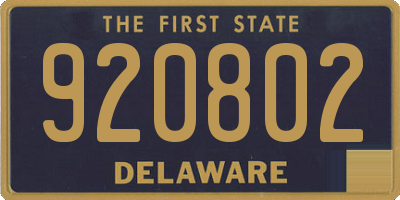DE license plate 920802