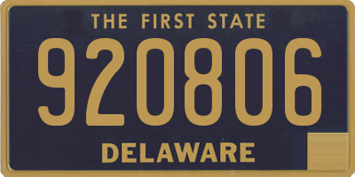 DE license plate 920806