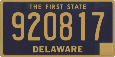 DE license plate 920817