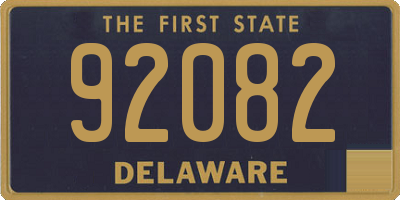 DE license plate 92082