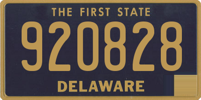 DE license plate 920828