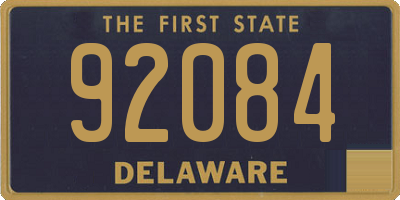 DE license plate 92084