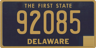 DE license plate 92085