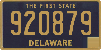 DE license plate 920879