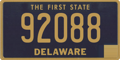 DE license plate 92088