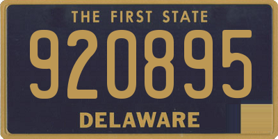DE license plate 920895